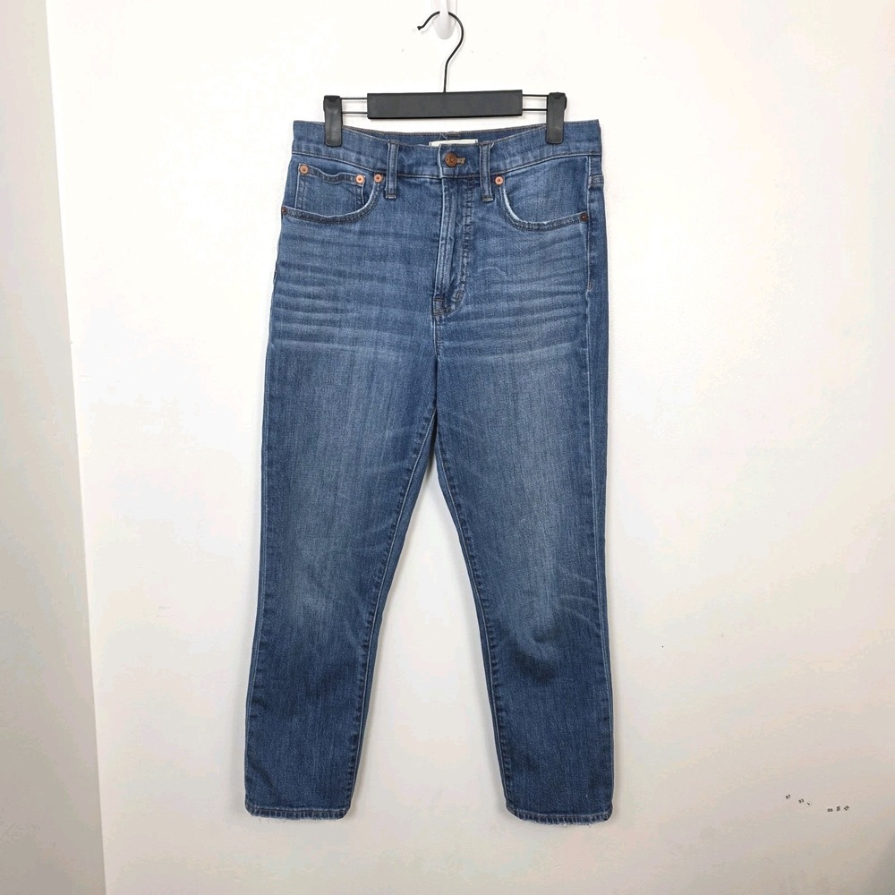 Madewell Medium Wash The Perfect Vintage Crop Jeans‎ High Rise Classic Size 27